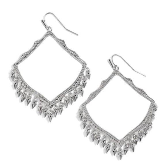 Kendra Scott Jewelry - Kendra Scott Silver Lacy Fringe Drop Earrings